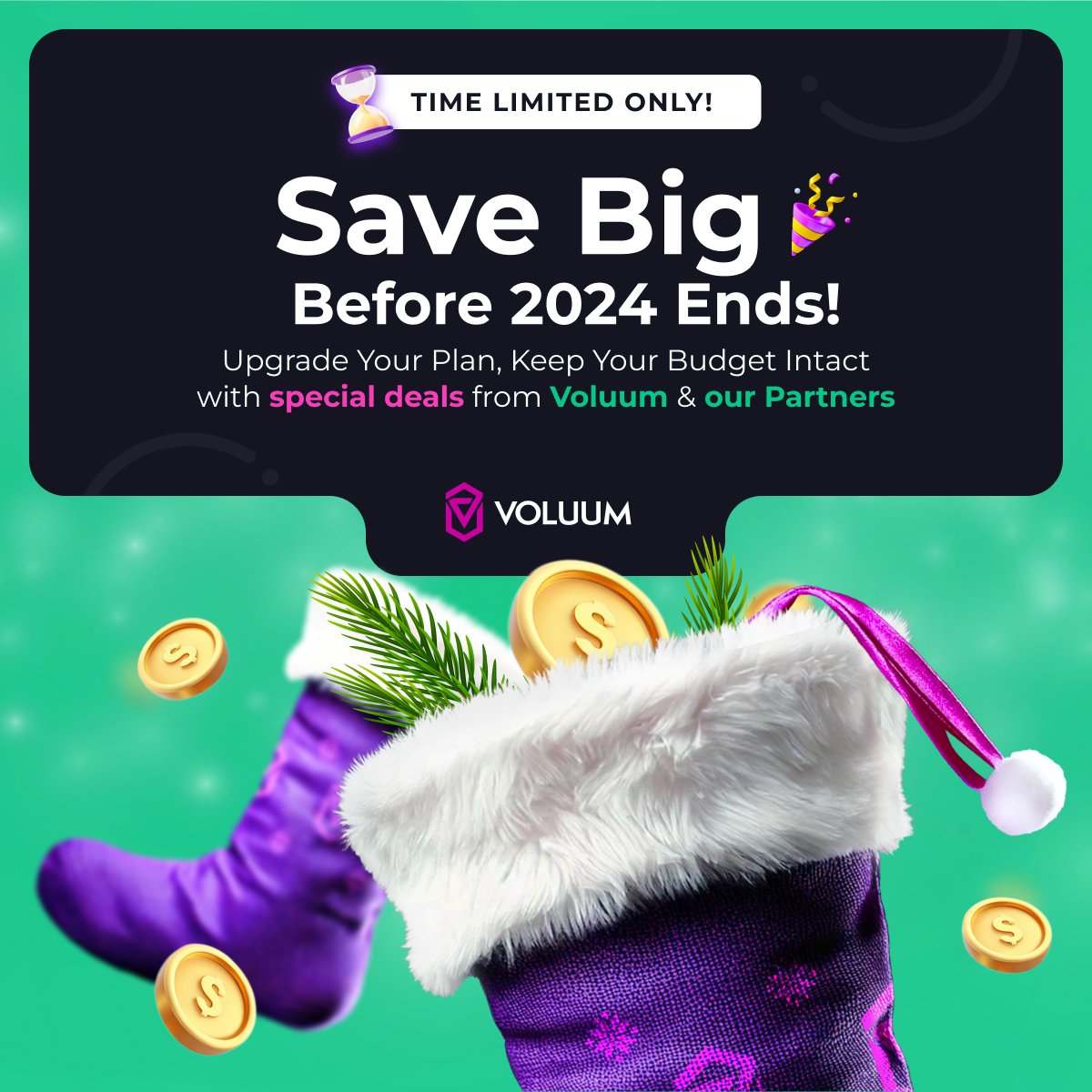 Final call for saving big in 2024 ⏰

If you are our client, please visit your inbox or log into the panel. For people considering getting Voluum, please check our voluum.com/pricing/

We wish you a memorable party and awesome results in 2025! 🥳💸

#adtracking