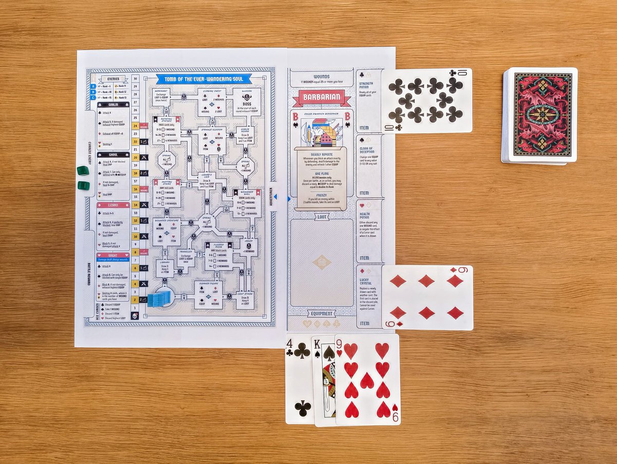 <a href="/postmarkgames/">Postmark Games</a> Bicycle Dragonback cards look great with 52 Realms: Adventures.