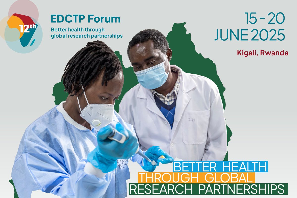 📢Update on the upcoming #EDCTPForum!

📅 15-20 June 2025, Kigali #Rwanda

👩🏻‍🔬 Call for abstracts and scientific symposia open until 23 February 2025

💻 Forum website up and running

🖐 Registrations opening soon!

More info: edctpforum.eu