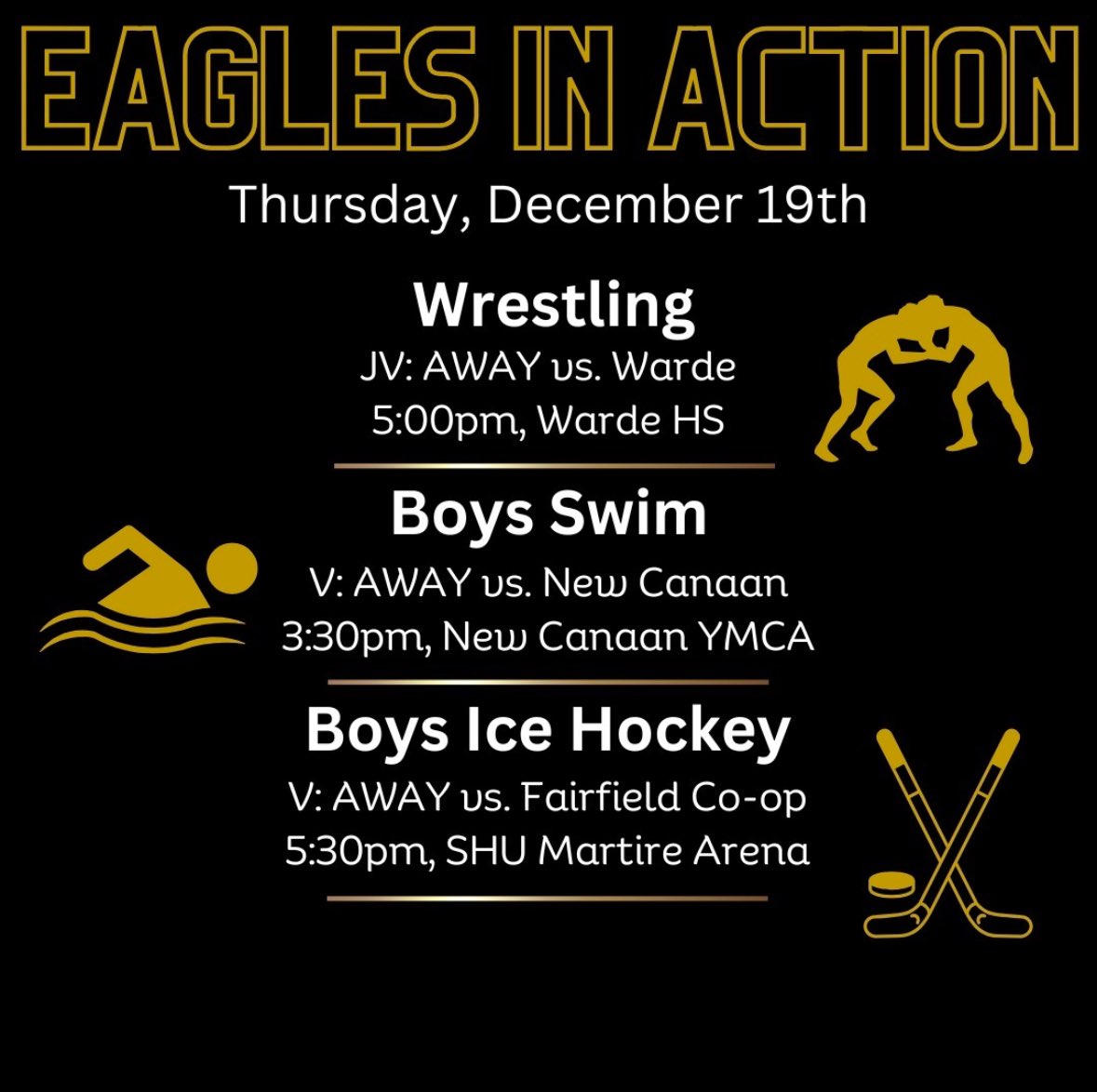 TrumbullAthlet1's tweet image. Thursday Eagles Action!!!  #ctwrest #ctswim #cthk