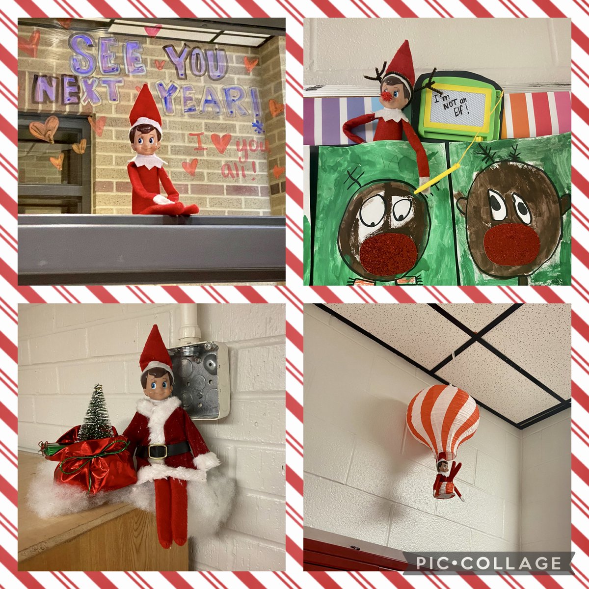 NolaKWilson's tweet photo. Wilson has loved watching all of our students and he’s headed back to the North Pole tonight to let Santa know how sweet we have been! Merry Christmas! 🎄🎅🏻 https://t.co/RK1dlGZ2CN