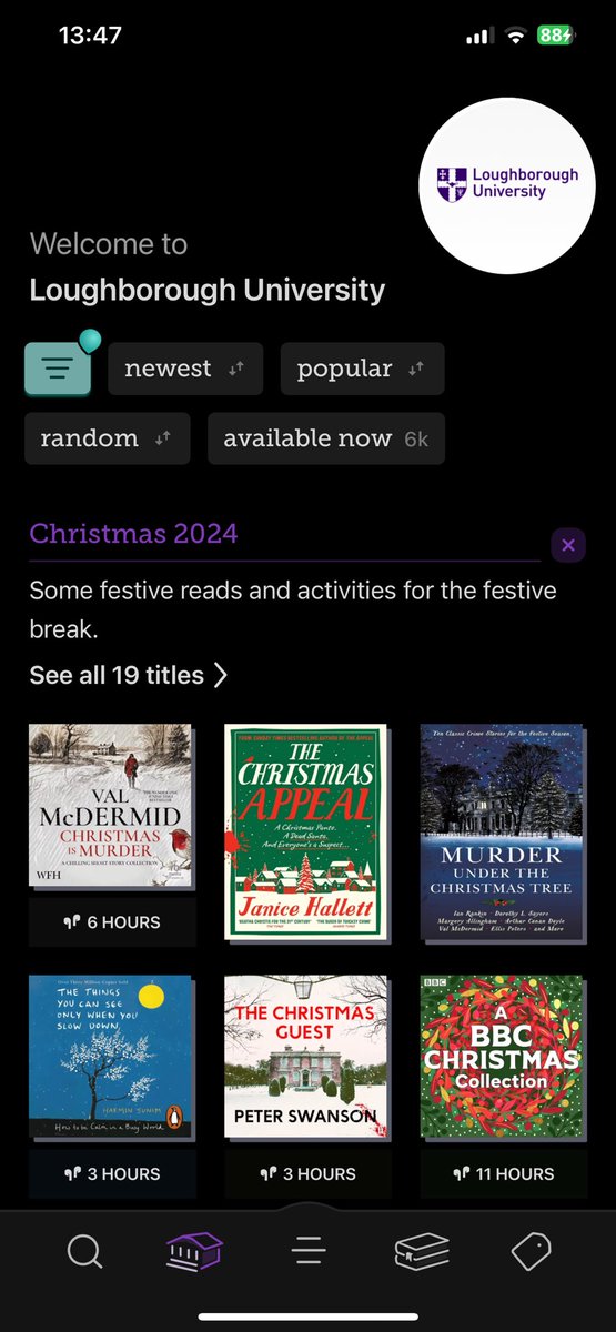 Looking for some reading inspiration this Xmas? Our Library elves have curated a collection for you on the Libby app. #readingforpleasure #Christmas
