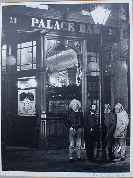 Palace Bar..with some Dubliners outside, Dec 1988

Photo: Jim O'Kellar