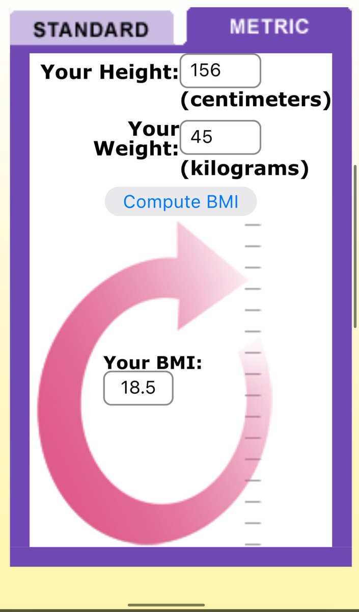 yearnforthin's tweet image. i’m officially bmi 18.5🙃 finally