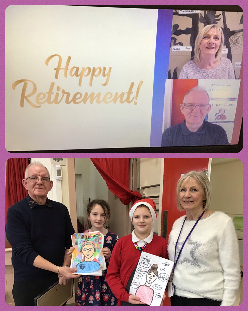 Today we remembered 25 years of service from Mrs Ross, as a class teacher, and 13 years from Mr Ivatt, as our janitor at St. Mary’s. We wish them all the best on their retirement and the start of the next chapter in their life.