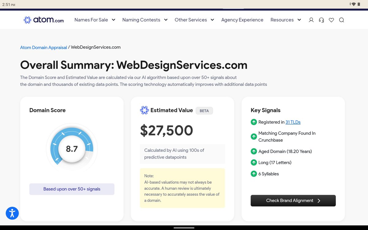 Acquired WebDesignServices.com ✨