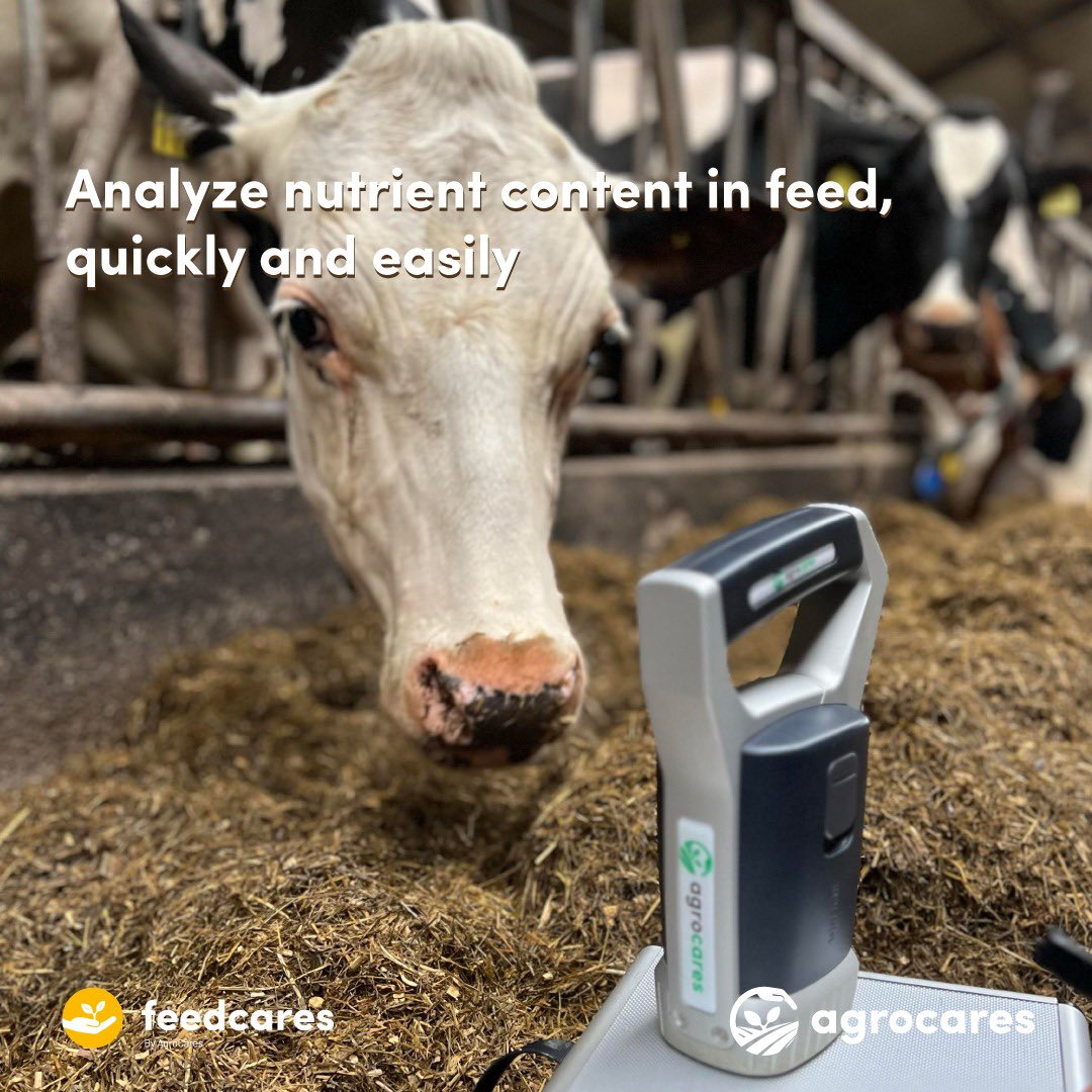 Analyze nutrient content in feed, quickly and easily

#agrocares #nutrientintelligence #feedcares #feedcaresscanner #feedcaresapp #datasolutions #smartfarming #smartagriculture