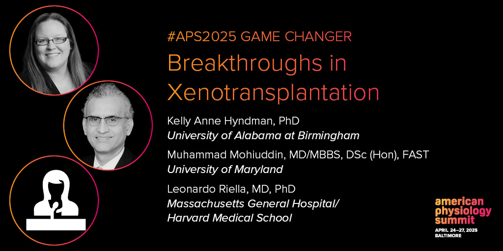 American Physiological Society (@apsphysiology) on Twitter photo Explore the forefront of xenotransplantation at #APS2025! Dive into breakthroughs transforming organ transplantation and #physiology at this game-changer session featuring <a href="/DrKeeksPhD/">Dr. Kelly Hyndman</a>, <a href="/M_M_Mohiuddin/">Muhammad Mansoor Mohiuddin</a> and <a href="/LVRiella/">Leonardo V. Riella</a>. Don’t miss it! Learn more: ow.ly/MCFF50Us8zC Explore the forefront of xenotransplantation at #APS2025! Dive into breakthroughs transforming organ transplantation and #physiology at this game-changer session featuring <a href="/DrKeeksPhD/">Dr. Kelly Hyndman</a>, <a href="/M_M_Mohiuddin/">Muhammad Mansoor Mohiuddin</a> and <a href="/LVRiella/">Leonardo V. Riella</a>. Don’t miss it! Learn more: ow.ly/MCFF50Us8zC