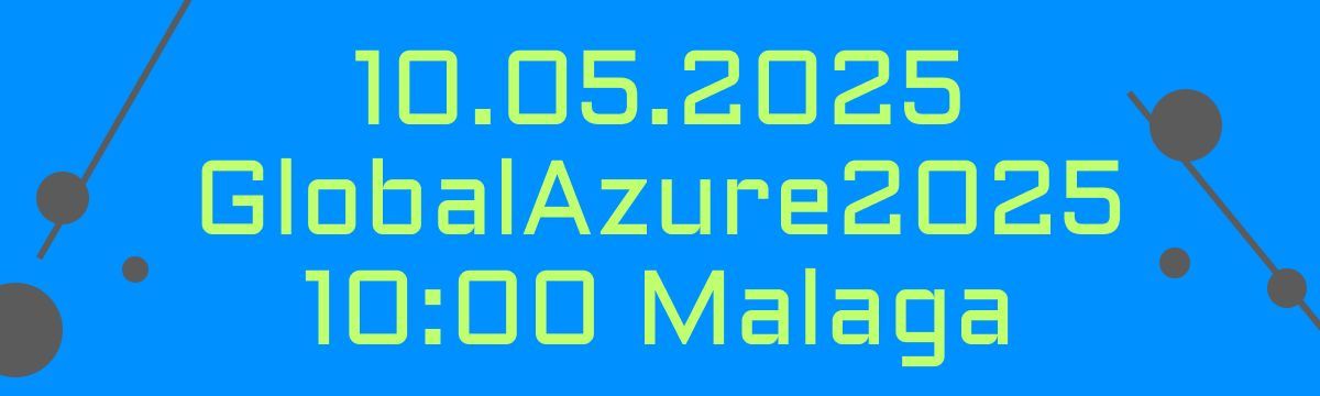 Join the Azure revolution at #GlobalAzure2025! 🎇 Dive into cloud innovations, connect with experts, and elevate your tech skills. Register here and now: buff.ly/3ZY4Ov4 See you there! #AzureMalaga