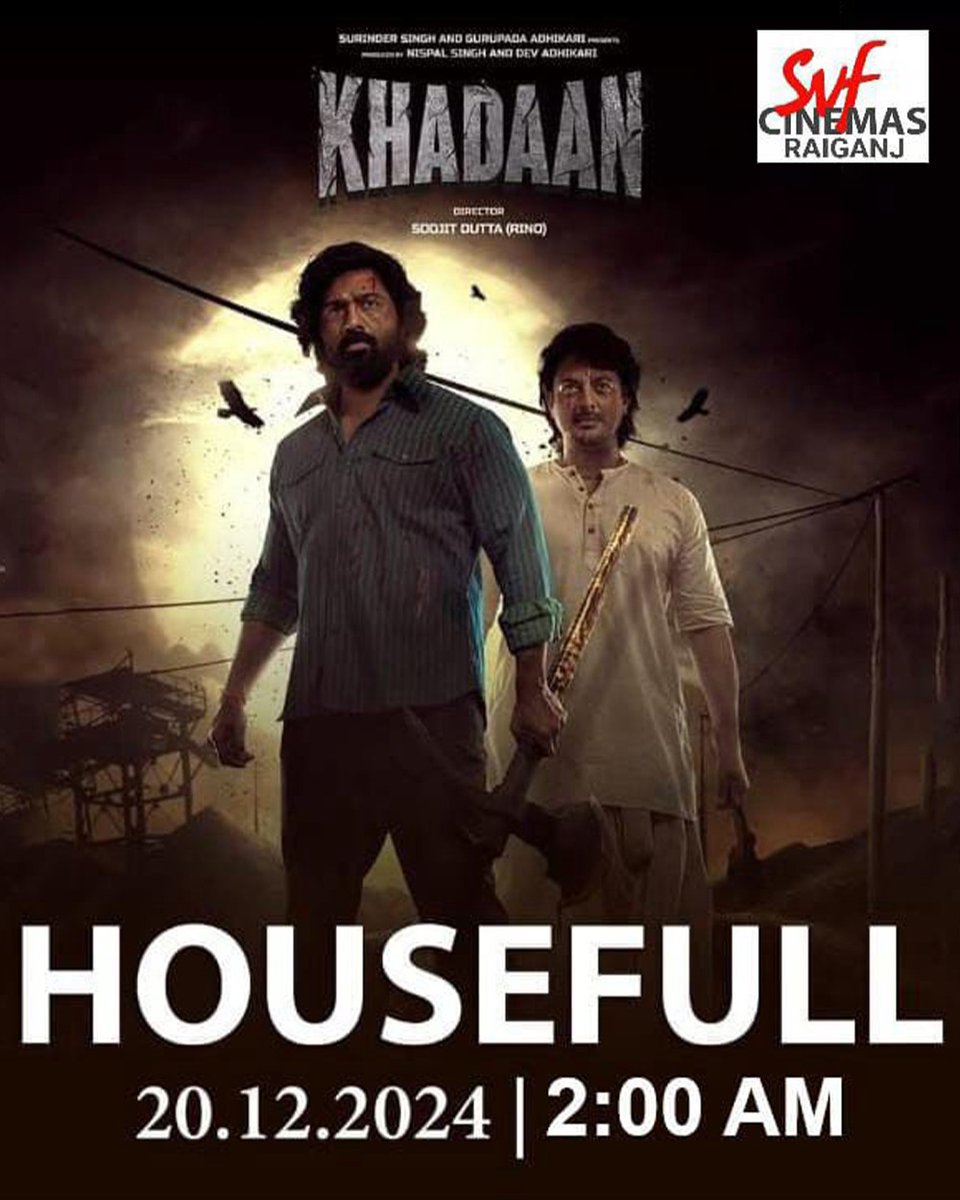 It's historical..
First time in the history of Bengali cinema 2 AM show and it’s
HOUSEFUL..

<a href="/idevadhikari/">Dev</a> 

#Khadaan #HousefulMovie #BengaliCinema #HistoricalIncident