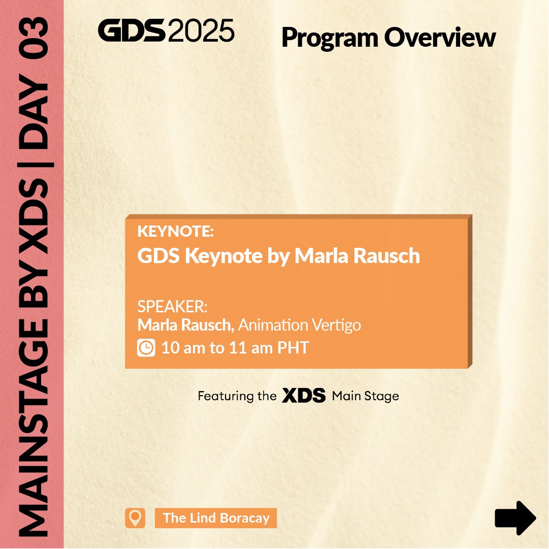 GDSummitAsia's tweet image. Ready for groundbreaking insights? Mainstage by XDS at #GDS2025 features trailblazing speakers shaping the future of video game development!
📅 Feb 5-7, 2025
📍 Boracay, Philippines
🎟️ Register now: gamedevsummit.co
#GameDevSummit #CreateMore