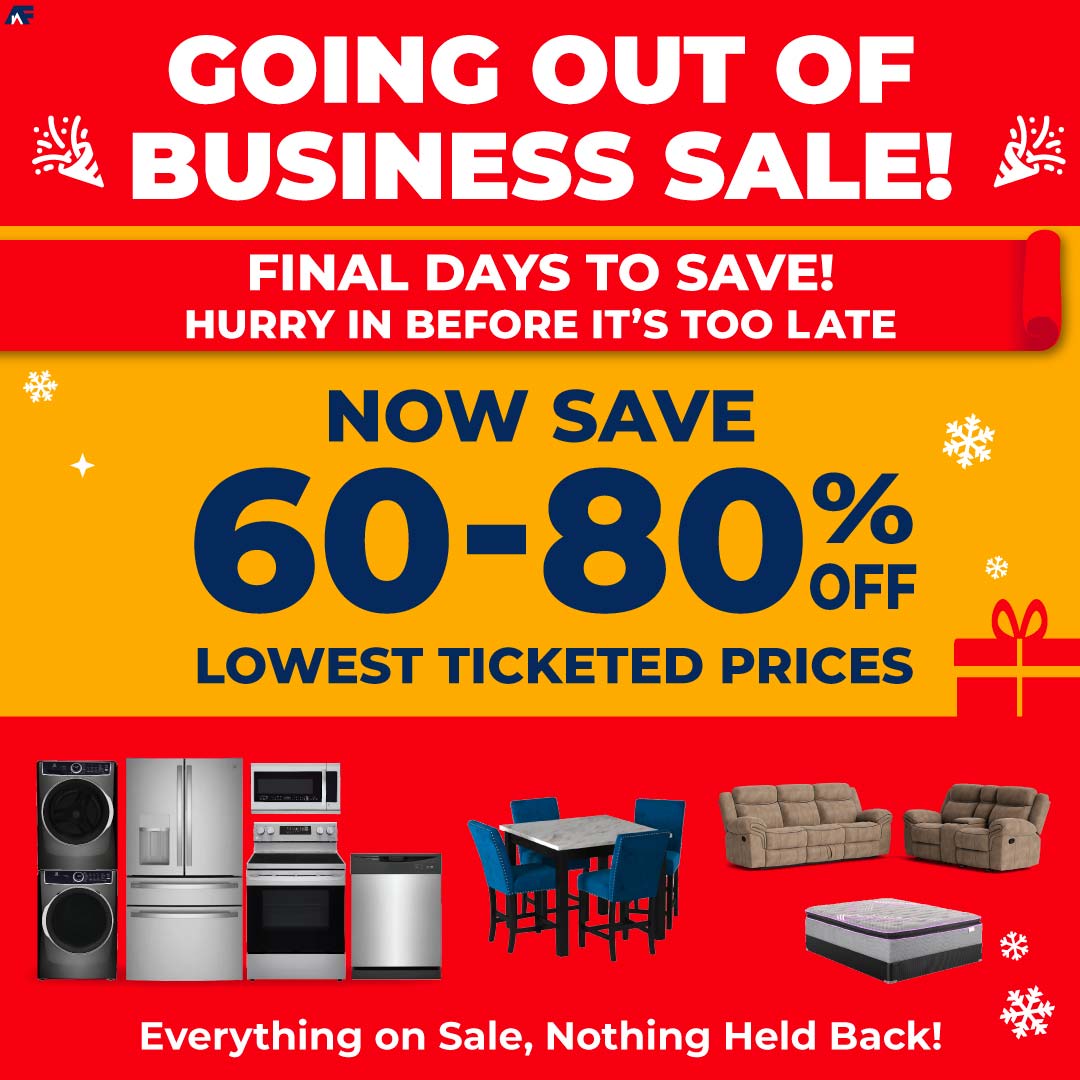 ⏳The countdown is on! ⏳ Don’t miss your chance to score HUGE savings of 60-80% OFF on everything you need to make your holidays merry and bright! 🛋️🎁 But hurry—these deals won’t last long! 📆Sale ends soon—shop today before it’s too late!

SHOP SALE: ow.ly/guqF50UtBKf