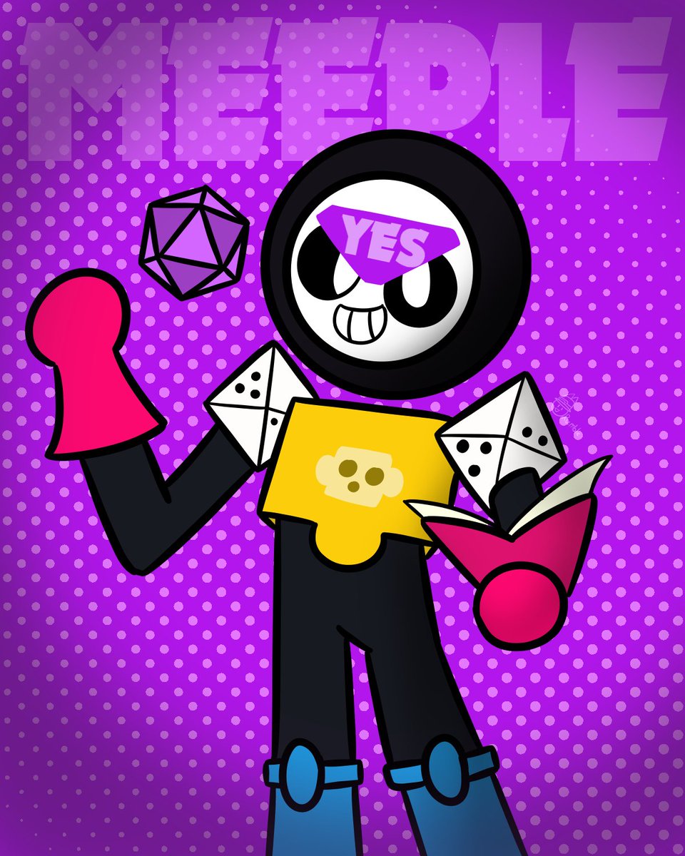 "Time to roll the dice!"

Meeple
#BrawlStars #BrawlStarsArt #BrawlStarsMeeple