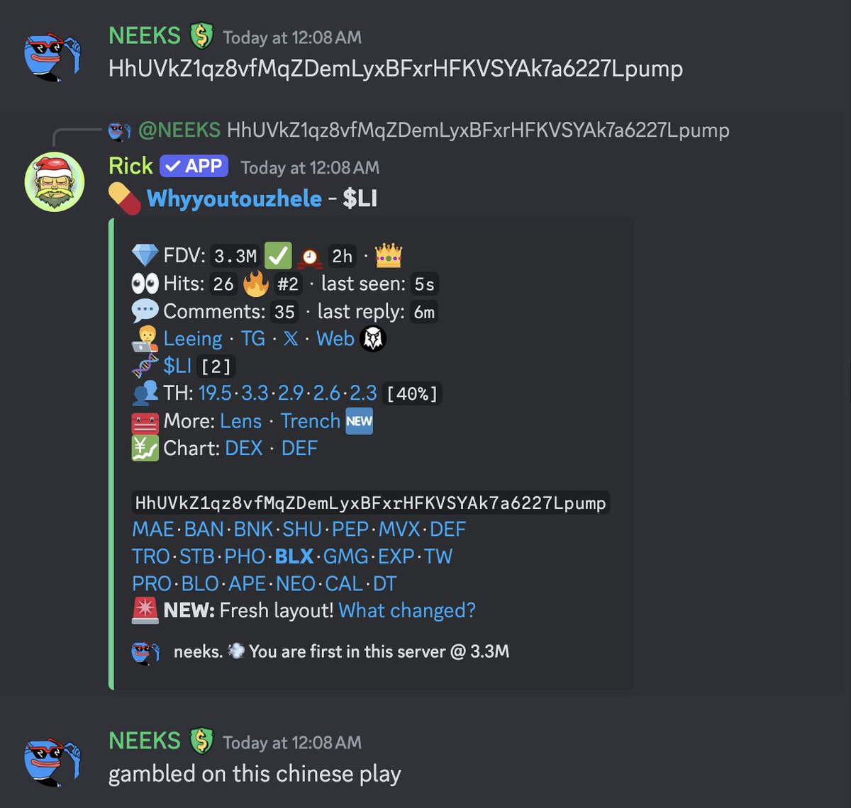 Another runner found earlier today.

An easy (almost) x10 found by <a href="/NeeksIsHere/">$Neeks</a> 

what else can't we do?

Long Live SMONCH.🟡