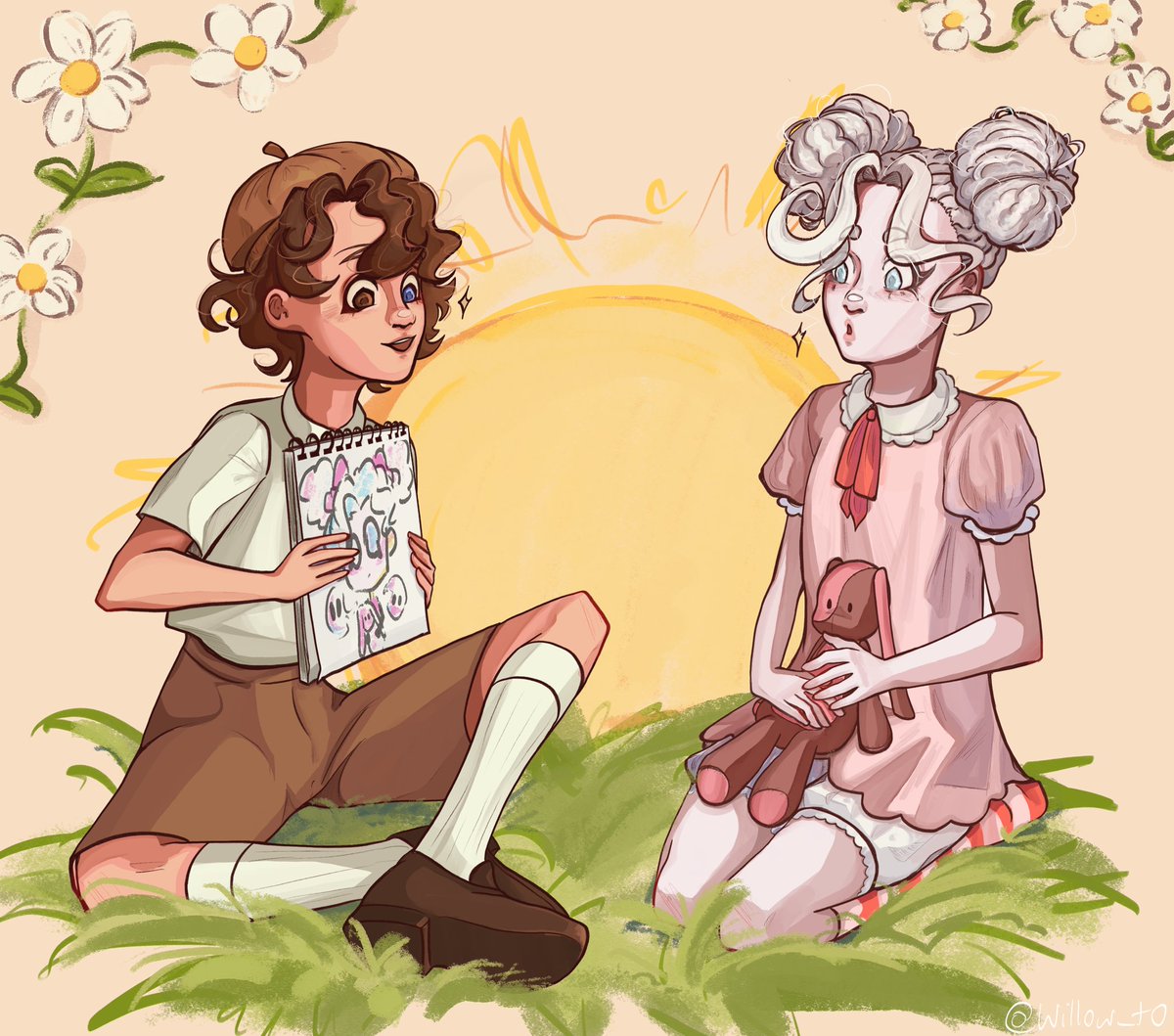 Timeline0Willow's tweet photo. I drew my friend’s (coloandra) OCs 💛 They are now my children too, I am adopting them 😇

#originalcharacter #OC #fanart #digitalart #illustration #fyp https://t.co/m8DBiA8dPo