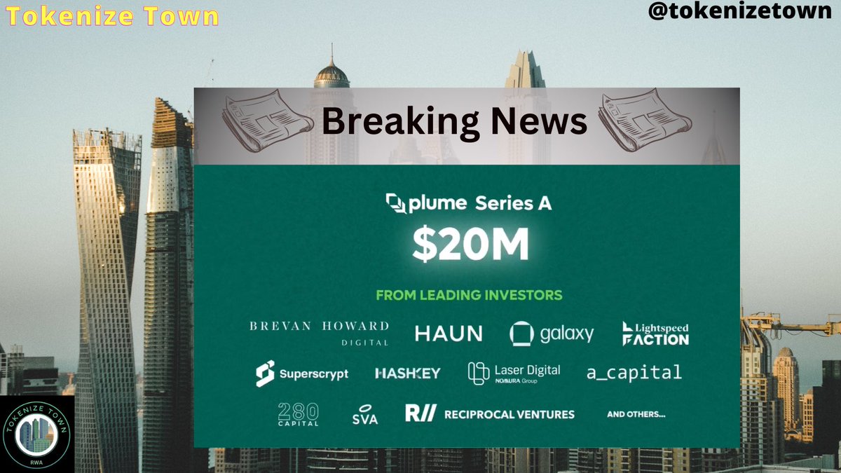 Plume Network a blockchain for real-world assets, secured $20 million in a Series A round, announced to CoinDesk. 

Investors included Brevan Howard Digital, Haun Ventures, Galaxy Ventures, among others. This follows a $10 million seed round in May led by Haun Ventures.