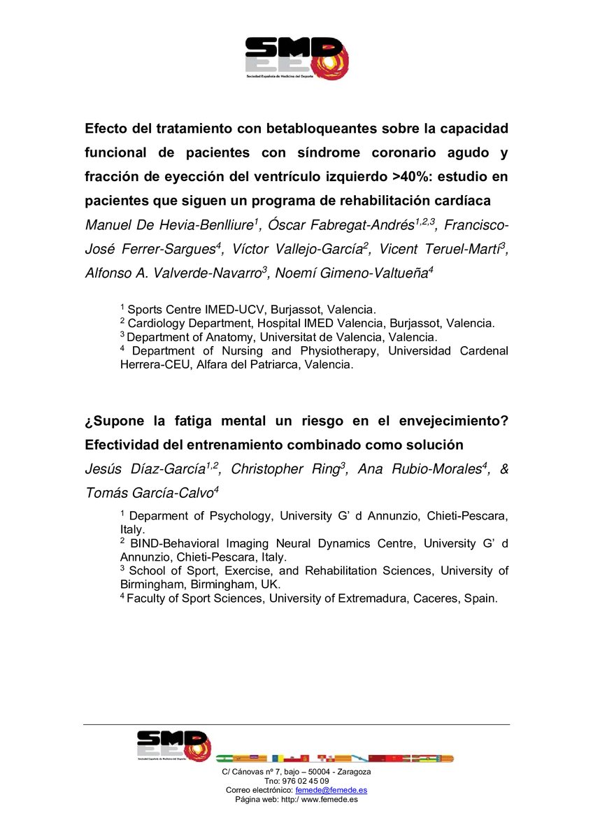 👏 IMED UCV: Premio SEMED a la Investigación 2024

La Sociedad Española de Medicina del Deporte (SEMED) reconoce el trabajo de los doctores <a href="/osfabregat/">Oscar Fabregat</a>, Manuel De Hevia y Víctor Vallejo, con uno de los cuatro premios a la investigación en 2024.

🔗 imeducv.com/blog/imed-ucv-…