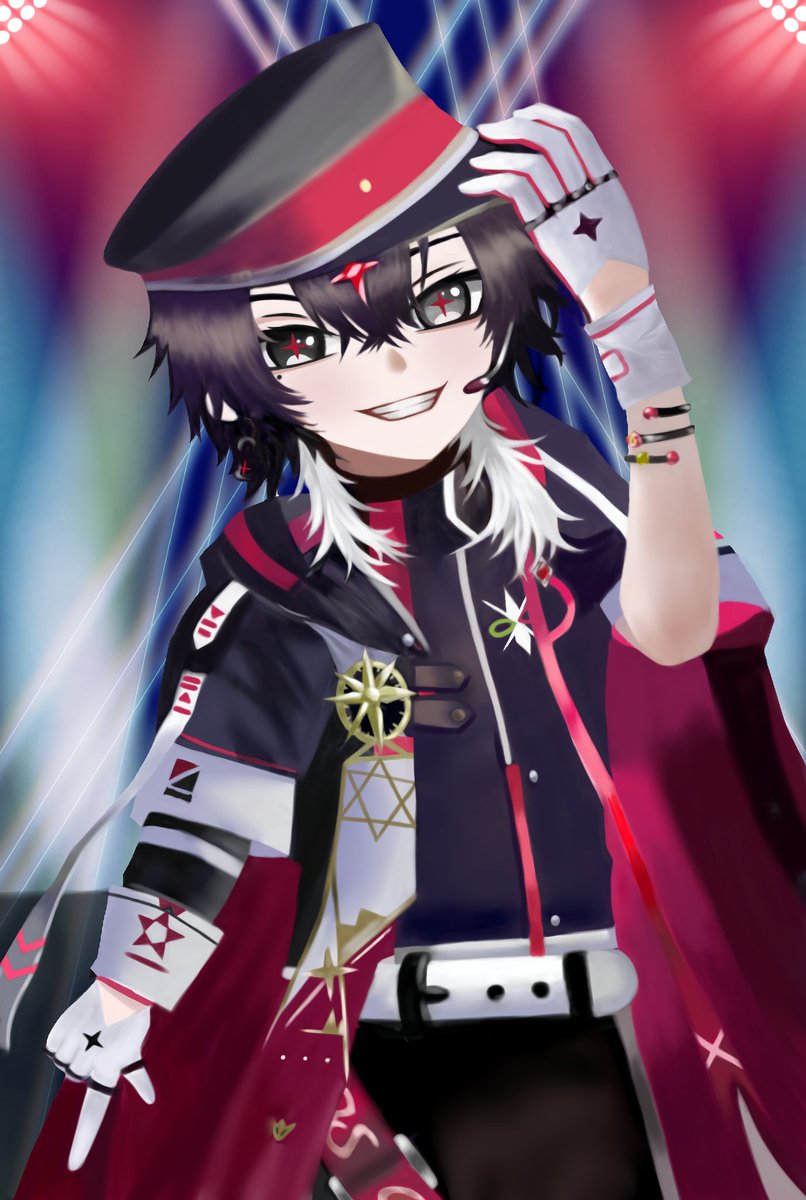 MatchaUME2525's tweet photo. 《天空に刻んだ 運命に抗った二人だけの愛》
クリエイターとしても一人の人間としても大好きです。
拡大でアイコン使った時期もあります☺️ライブうちわは月アイコンなので見つけやすい様ライブ終わったらこれです！ALTも❣️
#大魔王ARKHE根源祭2024 #ARKHEWORLD #クロノアート　#れものイラスト・動画 https://t.co/sKhHZj5Rs7