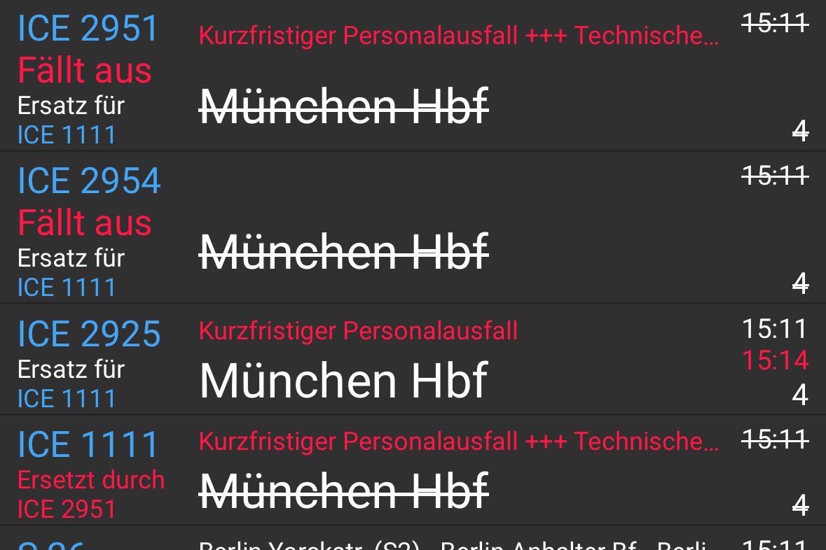 Wenn erst die dritte Ersatzfahrt klappt 😅