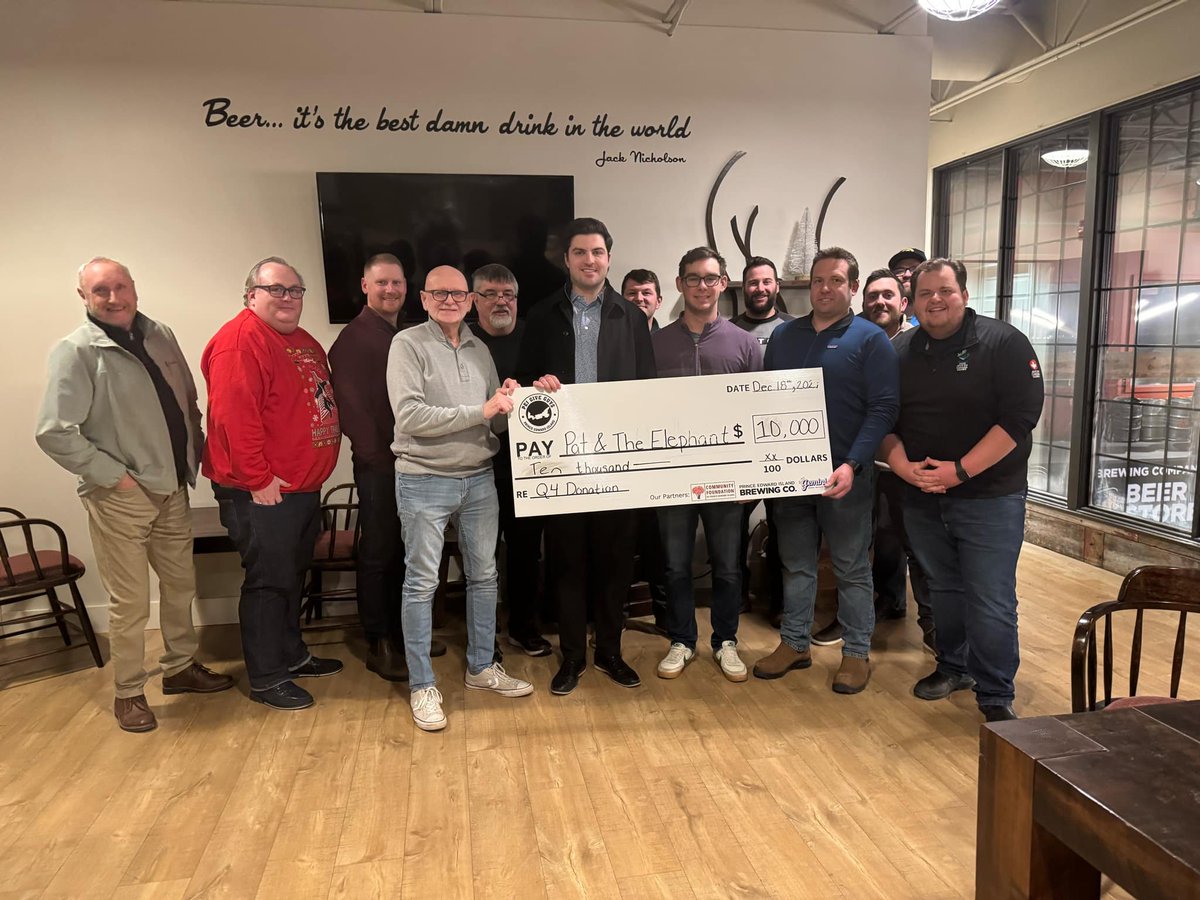 🚨Big news, Prince Edward Island! 🚨

The PEI Give Guys are thrilled to announce a $10,000 donation to Pat and the Elephant, an incredible organization making a difference in our community providing accessible transportation across PEI and the region!