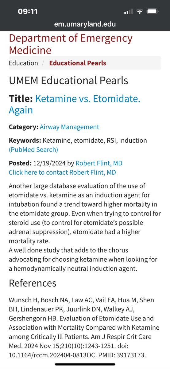 robflint97's tweet photo. Are you team #ketamine or team #etomidate? This study may help you decide. 
#trauma #airway #rsi 
@UMEmergencyMed @UMarylandEMIM 

https://t.co/TcWHvTfvPy https://t.co/CpUX8X5vre