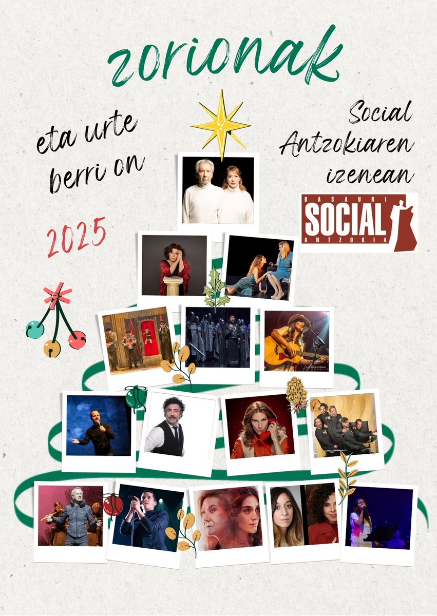 socialantzokia's tweet photo. 🎉 Zorionak eta Urte Berri On
Social Antzokiaren partez

@BasaurikoUdala @basauritarrak @ZirtzartBasauri 
#socialantzokia #basauri #josesacristan #charolopez #zuretzat #parati #viral https://t.co/Z9BFqx6NP6