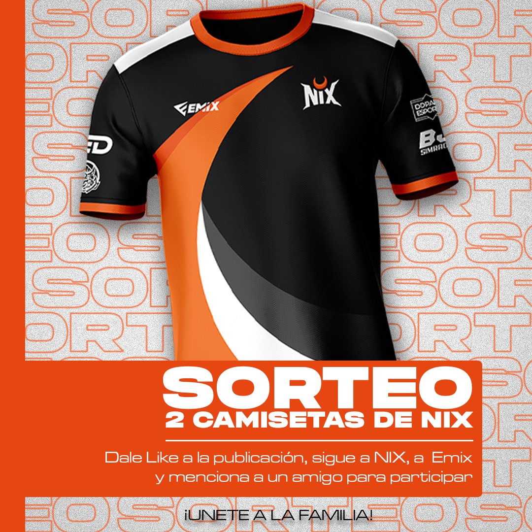 𝗡𝗜𝗫 𝗦𝗶𝗺𝗥𝗮𝗰𝗶𝗻𝗴 (@nixsimracing) on Twitter photo SOOOOOORTEEEEEAZOOO NAVIDEÑO🎄🎁
¿Quieres ganar una camiseta de NIX totalmente personalizable con tu nombre y tu dorsal? Te contamos como participar en el sorteo⬇️👀
- Síguenos en Instagram y por aquí🟣
- Sigue a <a href="/Emix_Gaming_/">EmixGaming</a> 👕
- Dale me gusta a la publicación🧡
- Menciona SOOOOOORTEEEEEAZOOO NAVIDEÑO🎄🎁
¿Quieres ganar una camiseta de NIX totalmente personalizable con tu nombre y tu dorsal? Te contamos como participar en el sorteo⬇️👀
- Síguenos en Instagram y por aquí🟣
- Sigue a <a href="/Emix_Gaming_/">EmixGaming</a> 👕
- Dale me gusta a la publicación🧡
- Menciona