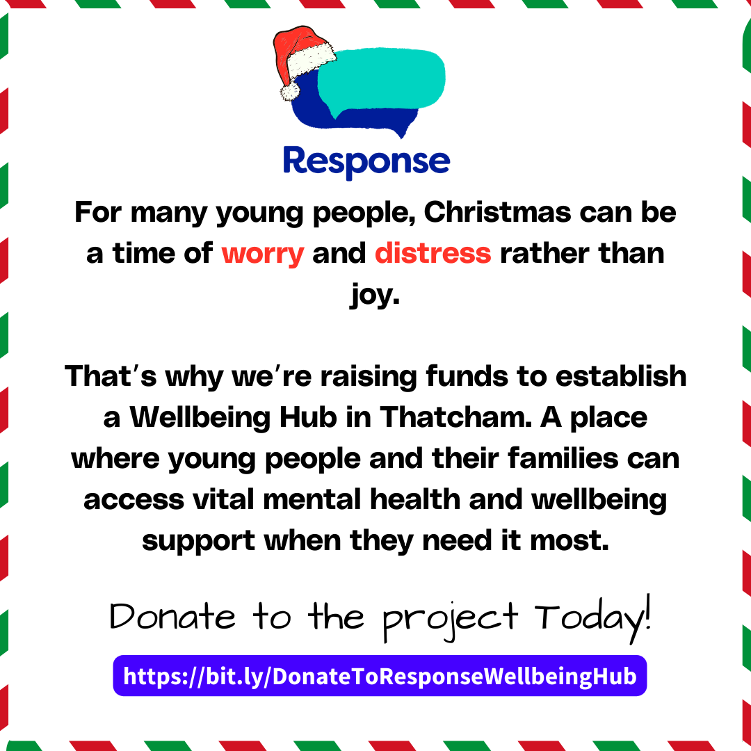 This Christmas, let’s bring hope to young people in Thatcham.
We’re raising funds for a Wellbeing Hub to provide mental health support for those who need it most.

🎁 Donate today—every gift will be matched until Feb 2025! Link in bio to donate!
#WellbeingMatters #YouthSupport
