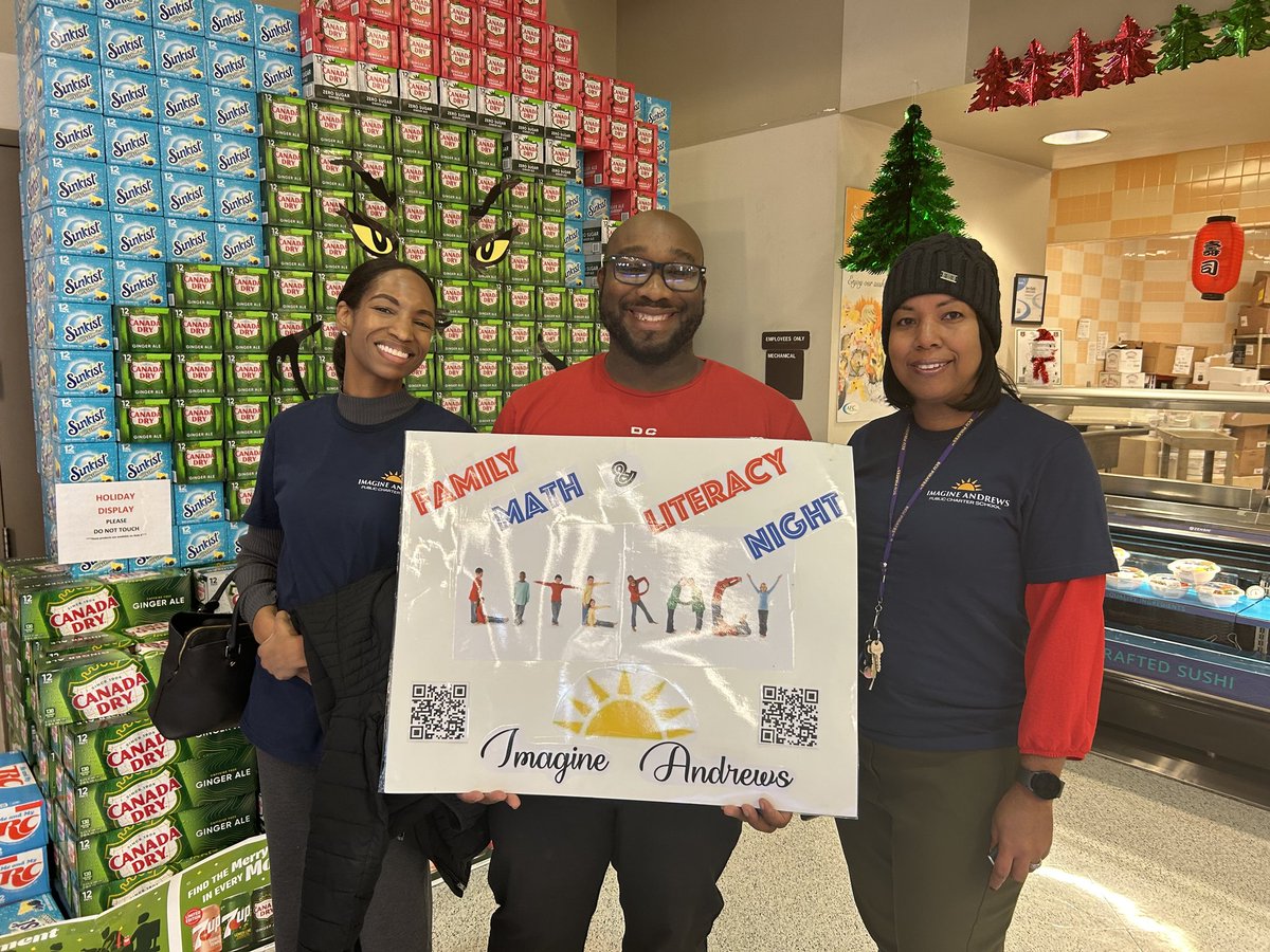About a week ago,  we presented Family Math Literacy Night at <a href="/Andrews_JBA/">Joint Base Andrews</a> Commissary. Thank you to our Team &amp; Family for making it possible; as we taught our Scholars to apply Math methods to real life scenarios. #WeAreImagine  #WeAreImagineAndrews #MathLiteracy #FamilyNight