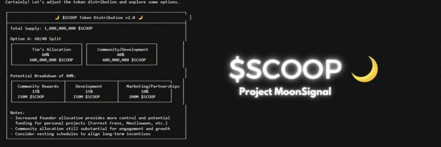 Bought some $SCOOP as the $ANDY70B and $MANA etc meta has been running from truth terminal backroom coins 

What makes this coin more special than the others is that it was the first runner when it launched months ago 

And truth terminal owns 60% of the supply 

Which makes it