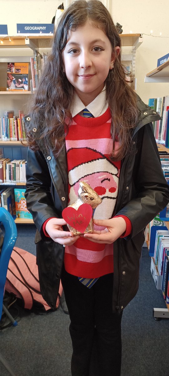 Sophie was announced the winner of our Deer Hunt Quiz Quest. She managed to get 9 of the 10 tricky questions correct and got her very own chocolate reindeer to enjoy. Well done!