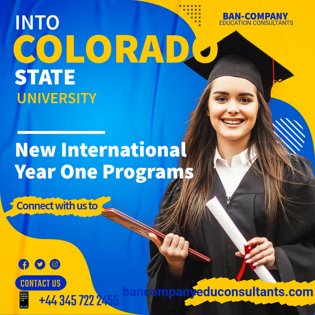 INTO COLORADO STATE UNIVERSITY - New International Year One Programs - Data Science and Life Science &amp; Pre-Health Professions
Ban-Company Educational Consultants
📱  +44 345 722 2455
📧  E-mail:generalsecretarysiu@gmail.com (general)
E-mail:deputysecretarysiu@gmail.com (deputy)