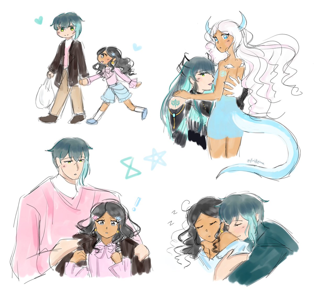 trying to get back into drawing after like 4 months,, missed my sapphics

a peek of demon saya bcuz yall been asking for ages ( haven't thought of the outfit design yet so i just covered for now )

one of the only times u get to see their infinity and star signet marks #bsketch13