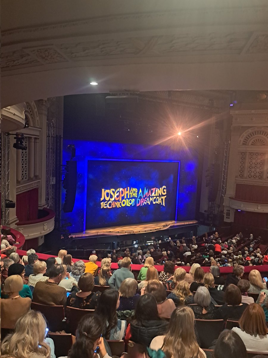 StMungosCreate's tweet photo. The music dept outing  ready to be dazed by the many colours!! Go go go Joseph! https://t.co/qQY98NiEp2