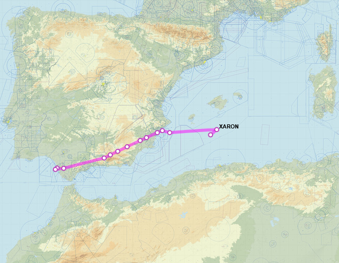 SirListenalot's tweet photo. #KC46 #AE63C3 #RCH021 & #KC135 #AE04E0 #RCH023 on a round trip out of Rota seem to be heading for a rendezvous with #B52's at XARON https://t.co/jfkc9JIJ8o
