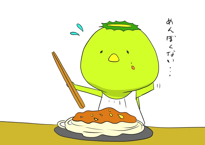 再チャレンジも失敗のカッパ。店員さんにお箸をもらうカッパ。焼きマシュマロにチャレンジして黒コゲにするカッパ。 