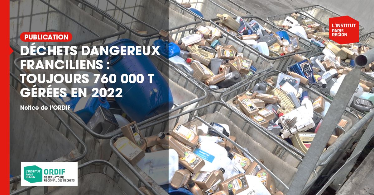 ♻️ [VIENT DE PARAÎTRE : NOTICE DE L'ORDIF] Déchets dangereux franciliens : des chiffres stables

760 592 t de #déchets dangereux ont été collectés en Île-de-France en 2022, soit quasiment la même quantité qu’en 2020 à 4 000 t près.

LIRE LA NOTICE : 
ordif.fr/nos-ressources…