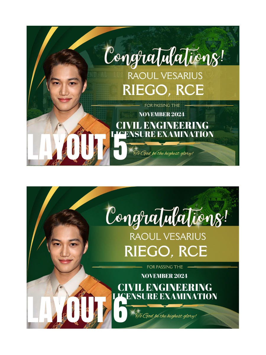 blurinaa_'s tweet photo. Congratulations AELE passers!

AFFORDABLE tarpaulin layout, free edit na, if may minimal changes kayo na gusto, go lang din!

• Other colors are available 
• All schools are available 
• Suggestions of layout

₱ 50.00

#BoardExam #LicensureExam #Tarpaulin #graduate https://t.co/Jfqs2Dsley