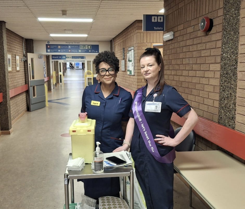School of Nursing, AHPs and Midwifery (@uhb_son) on Twitter photo Our wonderful School team out & about again today supporting flu vaccinations <a href="/uhbtrust/">University Hospitals Birmingham</a> thank you Ian, Leona,Ingrid,Ute&Jenny (all pictured here) & Michal, Ruth,Amy &Hannah at QEH helping to keep our staff & patients safe. <a href="/RuthPearce18/">Ruth Pearce</a> @UHBPreceptee <a href="/UHBTherapy/">UHB Therapy Services</a> <a href="/MargaretGarbet6/">Margaret Garbett</a> Our wonderful School team out & about again today supporting flu vaccinations <a href="/uhbtrust/">University Hospitals Birmingham</a> thank you Ian, Leona,Ingrid,Ute&Jenny (all pictured here) & Michal, Ruth,Amy &Hannah at QEH helping to keep our staff & patients safe. <a href="/RuthPearce18/">Ruth Pearce</a> @UHBPreceptee <a href="/UHBTherapy/">UHB Therapy Services</a> <a href="/MargaretGarbet6/">Margaret Garbett</a>