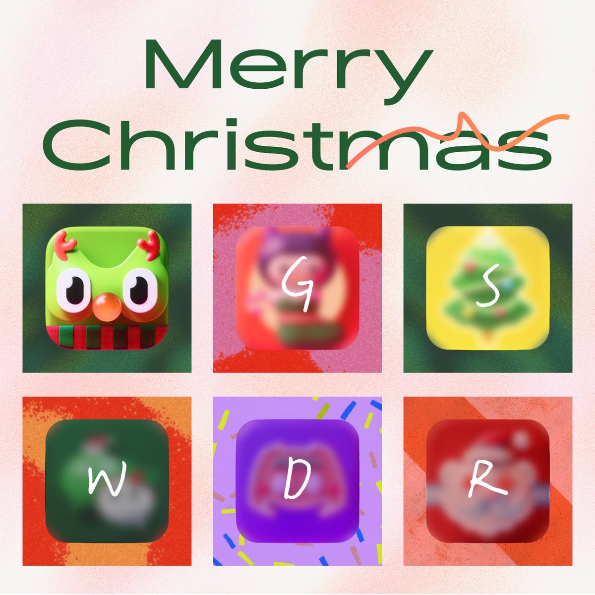Hey buddies, Wishing you all a #merrychristmas in advance,
 I will sharing some cute icons for Xmas recent days ,the first one is <a href="/duolingo/">Duolingo</a> icon 🫎
hope you like it :)