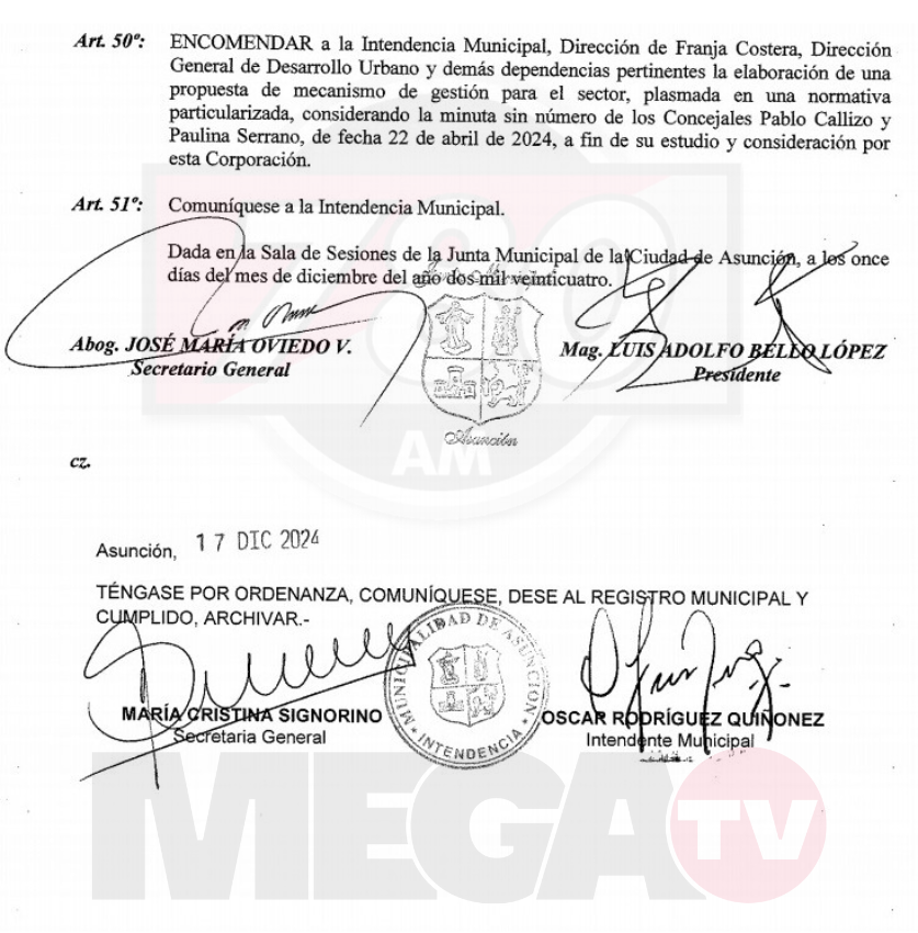 780AM's tweet photo. #Info780🔴 | La Municipalidad de Asunción promulgó la ordenanza que establece la mudanza o conversión de frigoríficos de la zona de Tablada, según reportan

👉En efecto, tendrán 1 año de plazo para suspender faenamiento en el sitio

#780AM @Megatv_py https://t.co/pRATWVVYE8