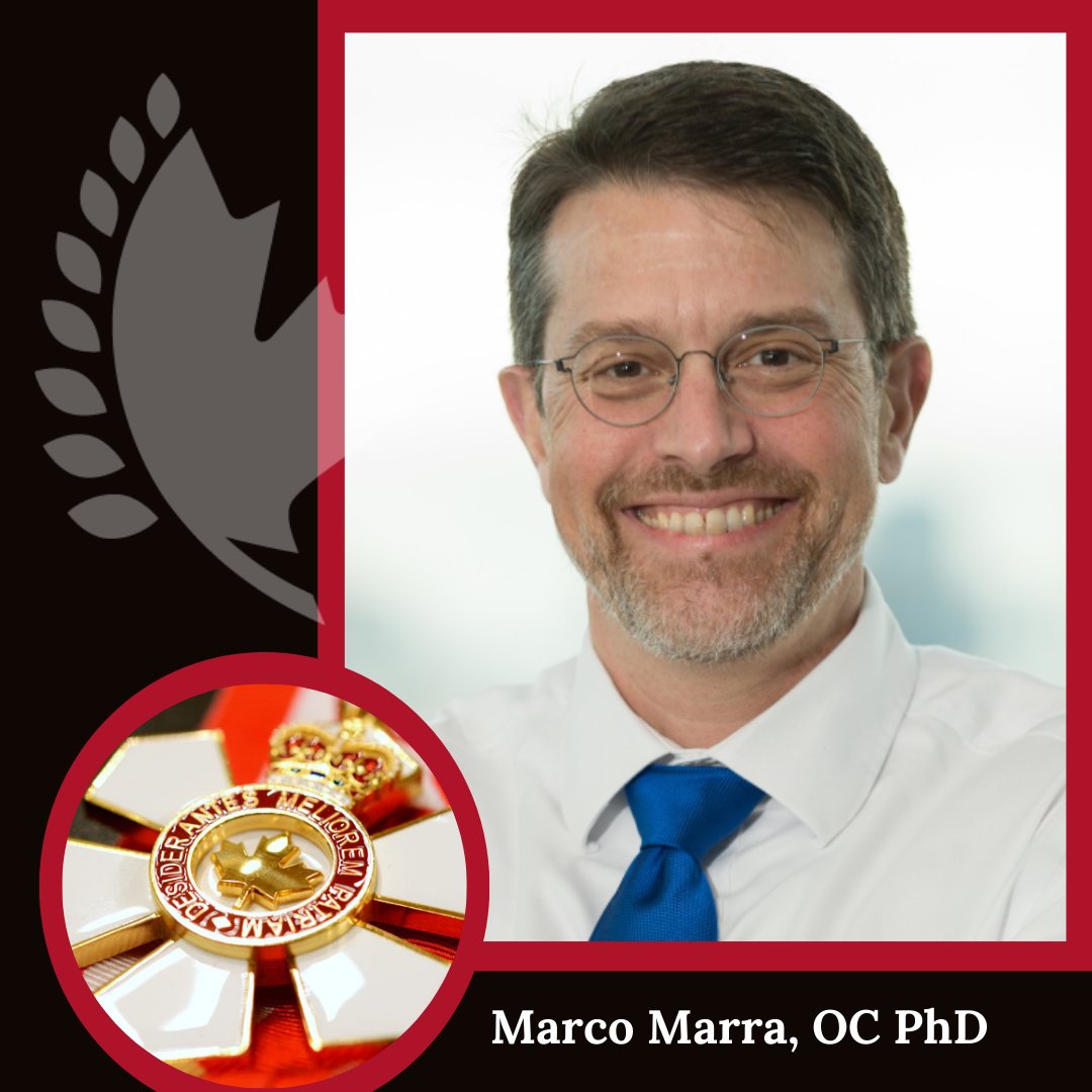 Congratulations to our #CMHFLaureate Marco Marra, PhD for being appointed as an officer of the Order of Canada! 👏👏@UBCMedicine
ow.ly/n5mE50UuqH3
ow.ly/pUYY50UuqGX.