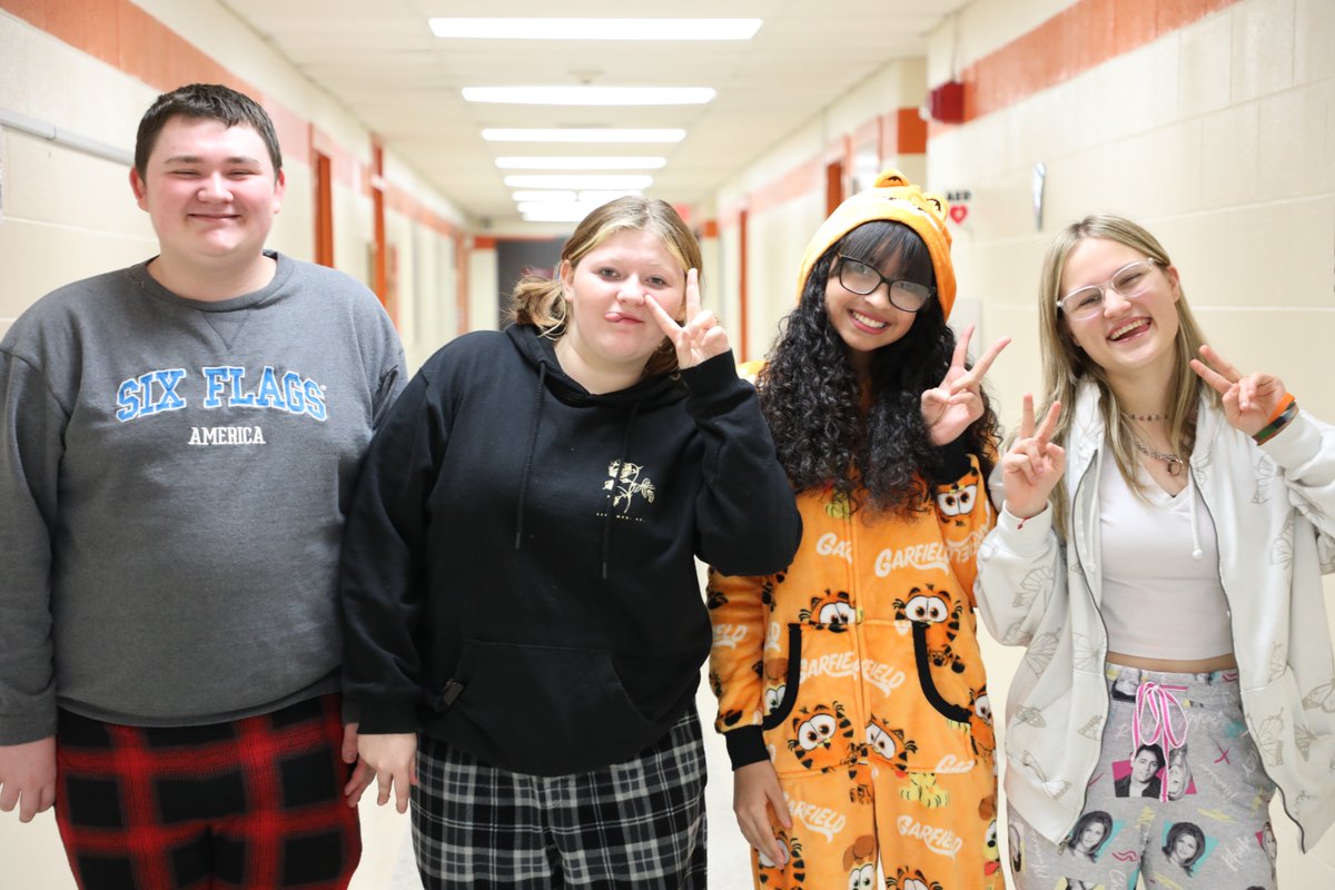 Cozy vibes all around at FLTCC for Pajama Day!  Students and staff joined the fun, showing off their comfiest PJs while keeping the school spirit high! #WFL_BOCES #belongingatBOCES #Makingsuccesspossible