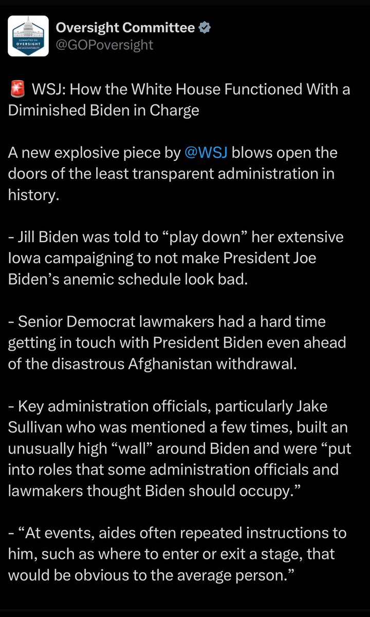 kylenabecker's tweet photo. Joe Biden was a senile, disoriented, non-functional president.

The Democratic Party &amp; media covered it up b/c they don’t care about the American people. 

This is everything we said about Biden for the last four years. And we were called “conspiracy theorists.”

We told you so. https://t.co/jU9BaPybXi