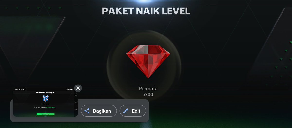azizikusuma's tweet photo. #hadiahnaiklevel #parah @EASFCMOBILE https://t.co/QkKQfvelB4