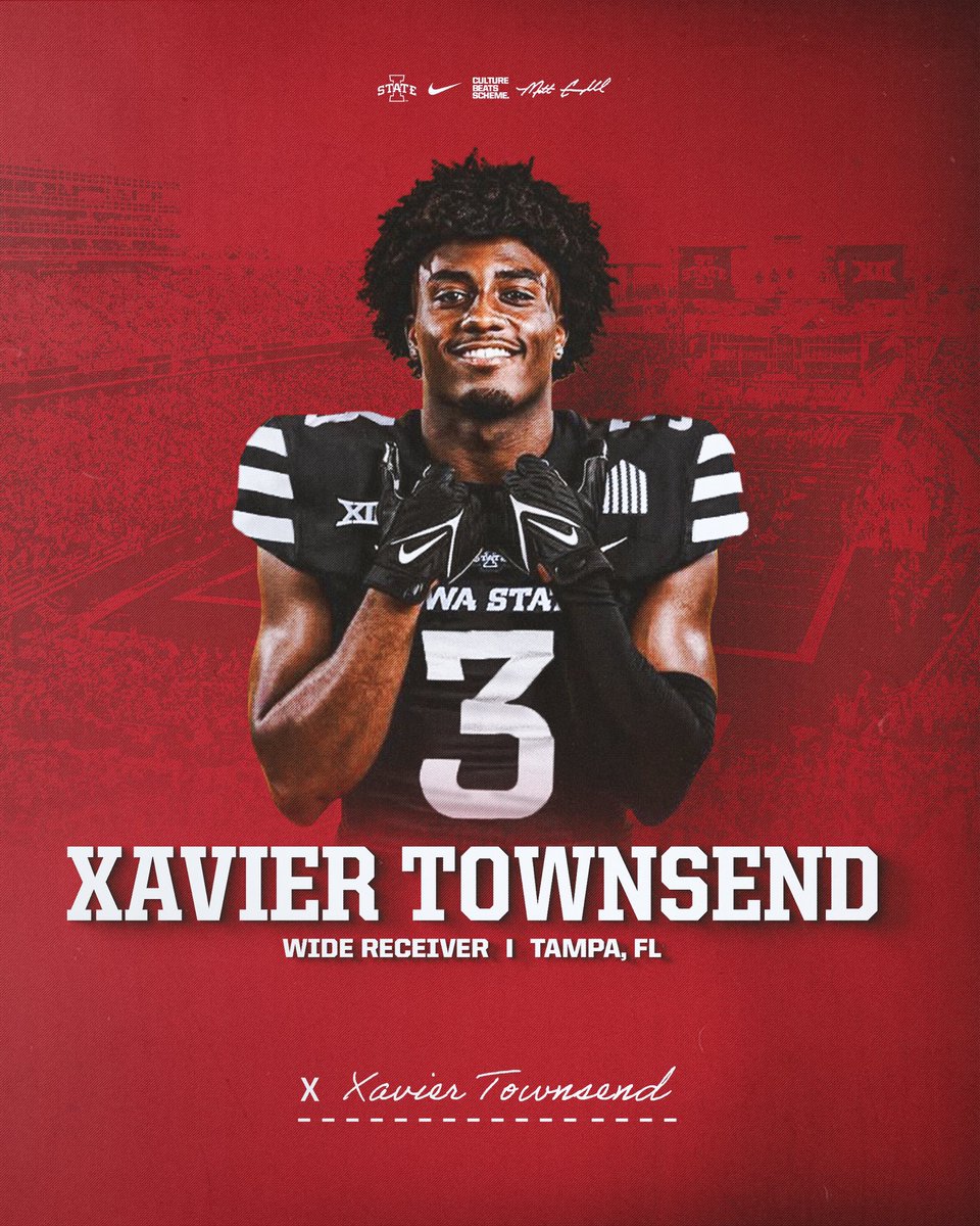 Iowa State Football (@cyclonefb) on Twitter photo Newest Cyclone, <a href="/xtowns07/">Xavier Townsend</a> 
🌪️🚨🌪️ Newest Cyclone, <a href="/xtowns07/">Xavier Townsend</a> 
🌪️🚨🌪️