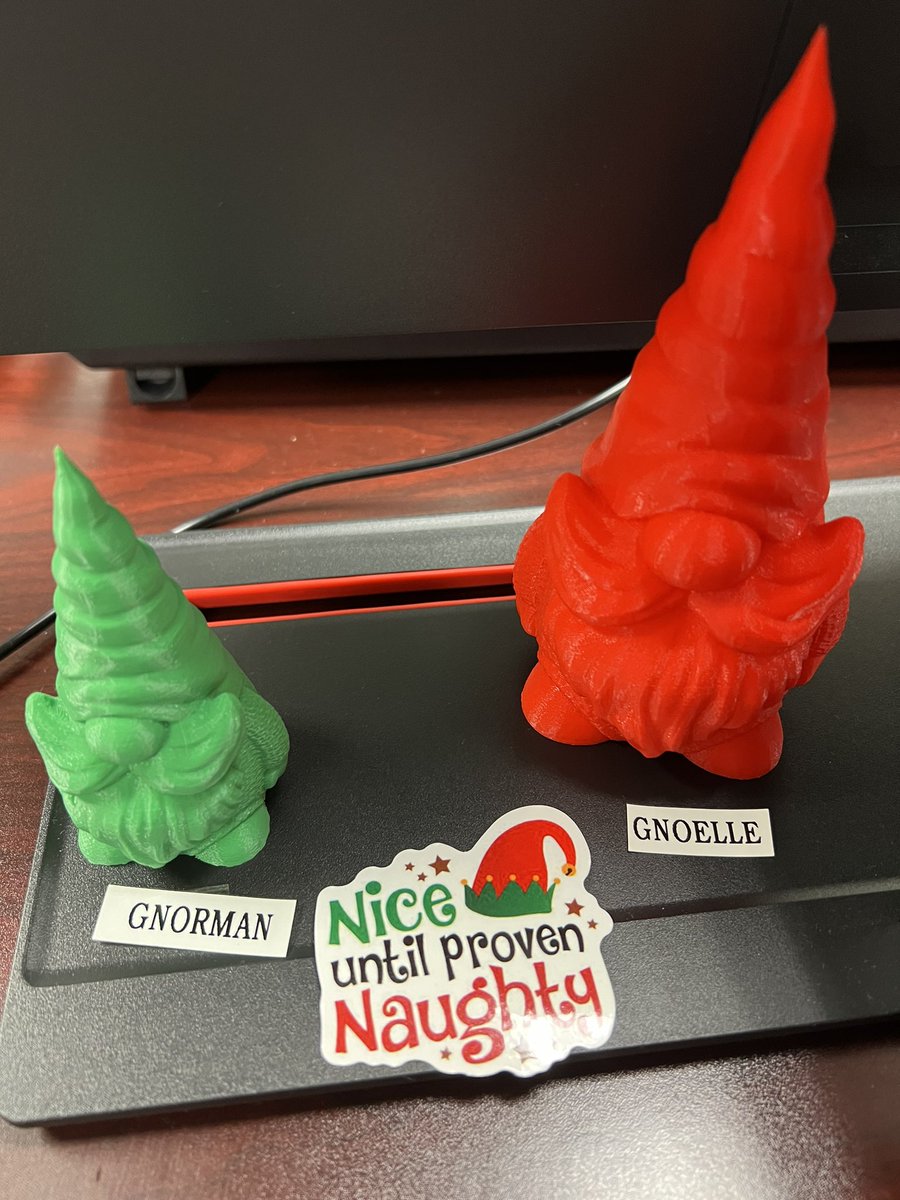 BeckJHLibrary's tweet photo. We’ve had lots of fun hunting gnomes this holiday season! Both 2D and 3D! @BeckJuniorHigh @katy_libraries #katylibraries #connectatbeck https://t.co/81qbhlCrMJ