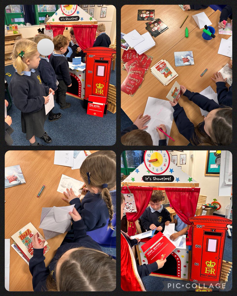 Another afternoon inspired by ‘The Jolly Postman’, making Christmas cards and sending them at our very own class post office! 📩📮

#jollychristmaspostman
#jollypostman