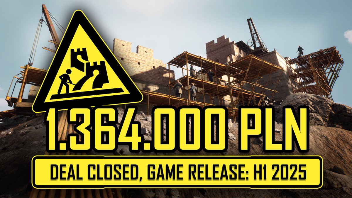 greiner_pl's tweet photo. 1.36m PLN ($330k USD) secured for SolidGames via new share issuance, bringing total funding to 3.5m PLN ($850k USD). All cash into #ChineseFrontiers development, a first-person simulator of building the Great Wall of China. 🇨🇳
Game on Steam👇https://t.co/5GvbScQwdH https://t.co/Zvev4tuN1q