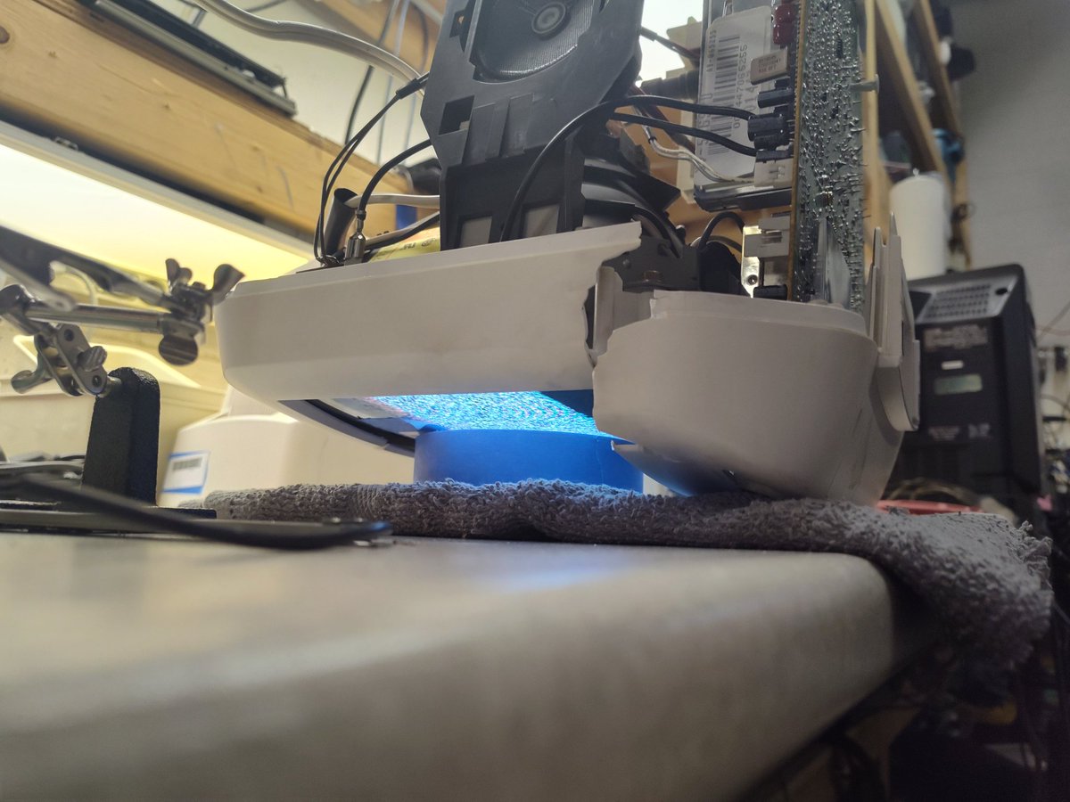 This week, we repaired a CRT TV that was smashed up in shipping.